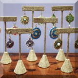 J10. Handcrafted earrings. 
